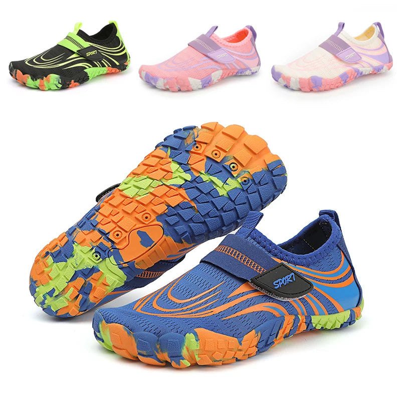 Summer Kids Beach Aqua Shoes Boys Girls Barefoot Water Shoes Indoor Children Quick-Dry Drainage Swim Sandals Surf Wading Sneaker