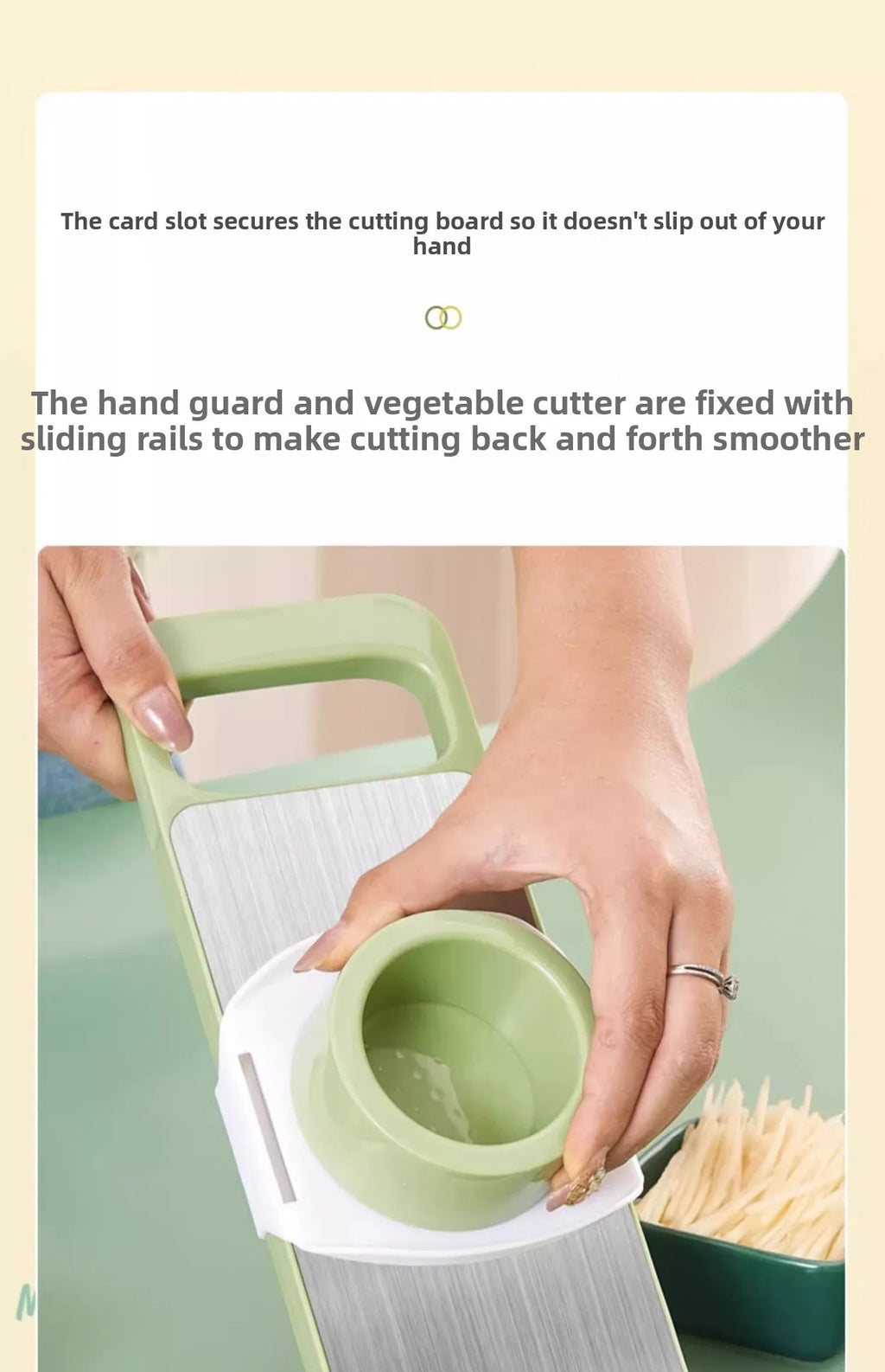 Kitchen Essentials Household Multi-functional Vegetable Cutter Shredder Stainless Steel Anti-cutting Hand Planer Slicer Slicer