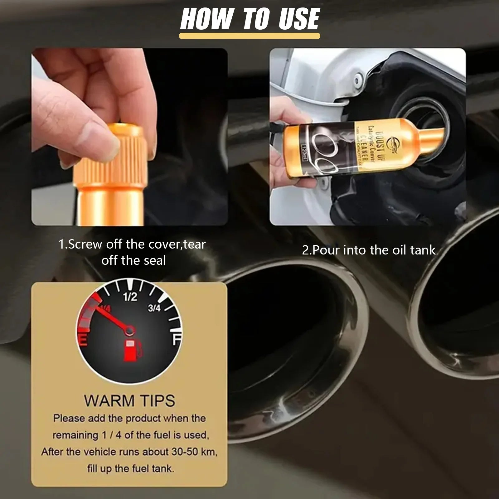 Hybrid Catalytic Converter Cleaner Removes Contamination Car Interior Cleaning Agent Suitable for for Engine Booster