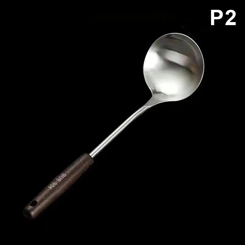 Kitchen Utensils Wok Spatula Iron And Ladle Tool Set Spatula For Stainless Steel Cooking Equpment Kitchen Accessories Essentials