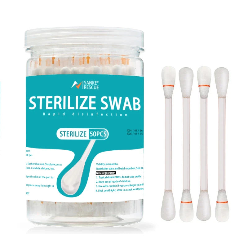 Infant Disposable Iodine Cotton Swab Independent Iodophor Swab Sticks Adult Children Baby Outdoor Family Daily Safety Home Care