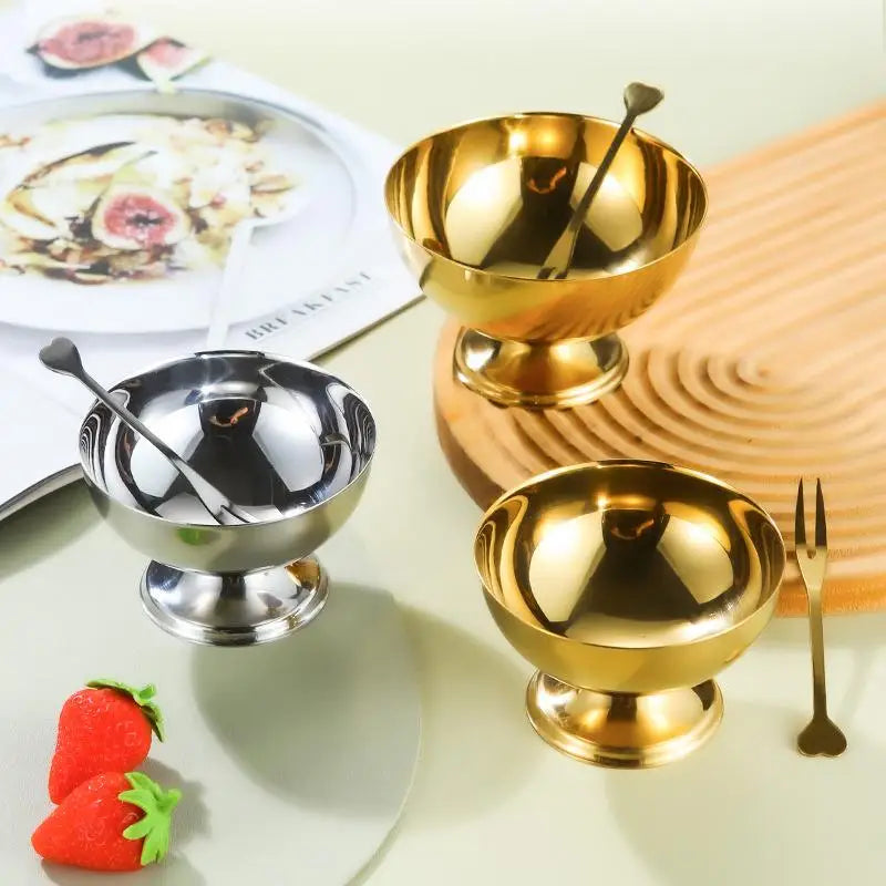 Kitchen Essential - Reusable Stainless Steel Dessert Bowls