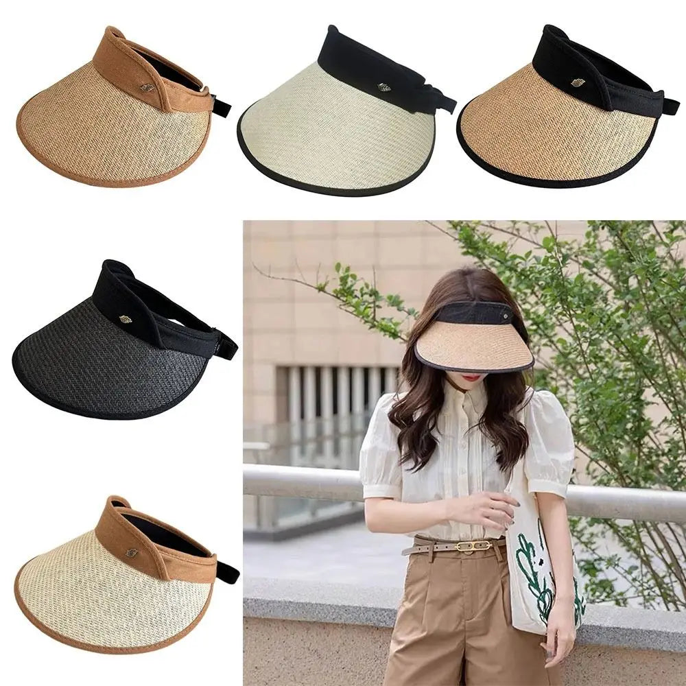 Summer Sun Hat Quick Drying Hat UV Protection Running Bicycle Empty Top Hat Men Women Hat Breathable Straw Hat