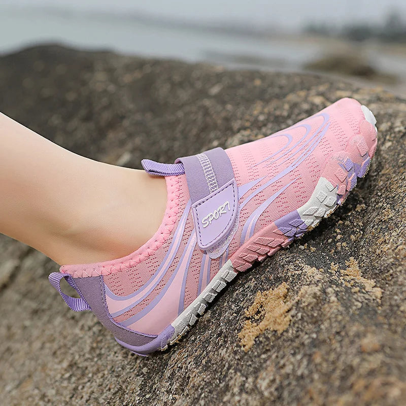 Summer Kids Beach Aqua Shoes Boys Girls Barefoot Water Shoes Indoor Children Quick-Dry Drainage Swim Sandals Surf Wading Sneaker