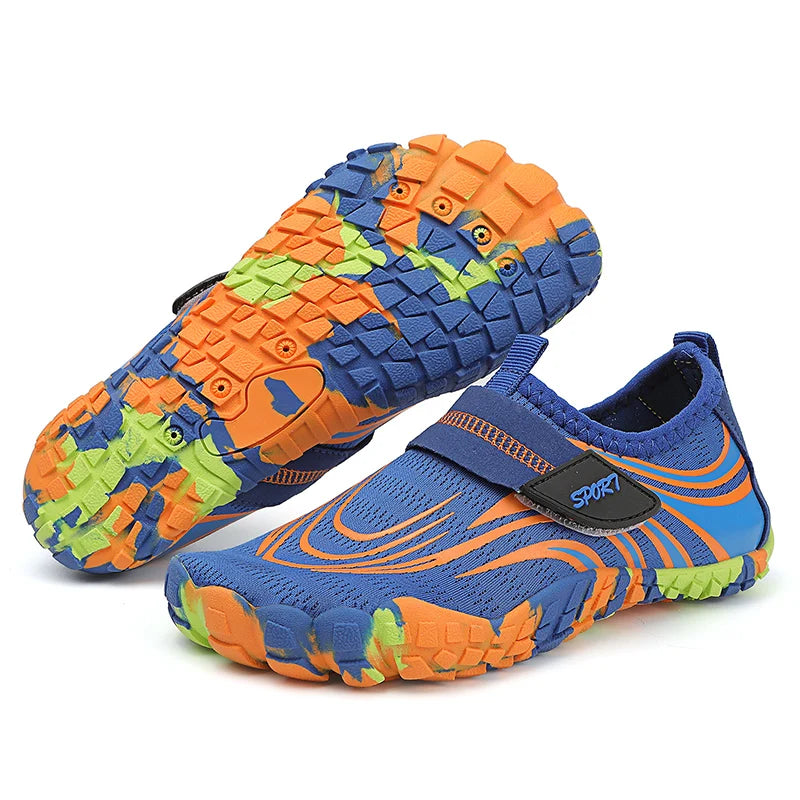 Summer Kids Beach Aqua Shoes Boys Girls Barefoot Water Shoes Indoor Children Quick-Dry Drainage Swim Sandals Surf Wading Sneaker