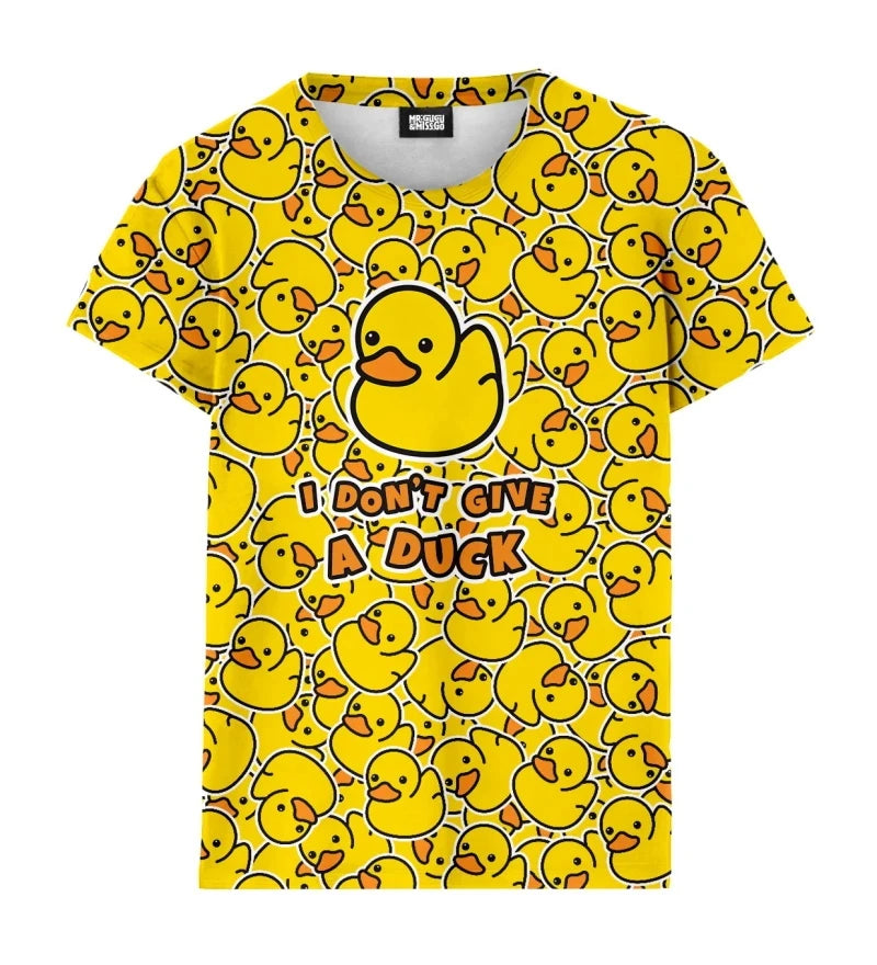 Summer Funny Duck T-Shirts Cartoon 3D Print Men Women Fashion Streetwear Oversized Short Sleeve T Shirt Kids Tees Tops Clothing
