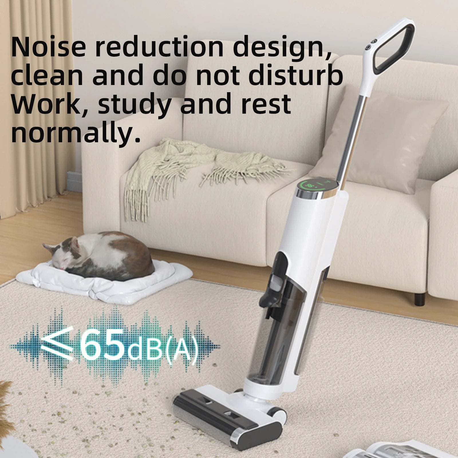 Household Vacuum Cleaner Portable Powerful Self Cleaning Dry Wet Cordless Handheld Vacuum Cleaner Floor Washer for  Home Clean