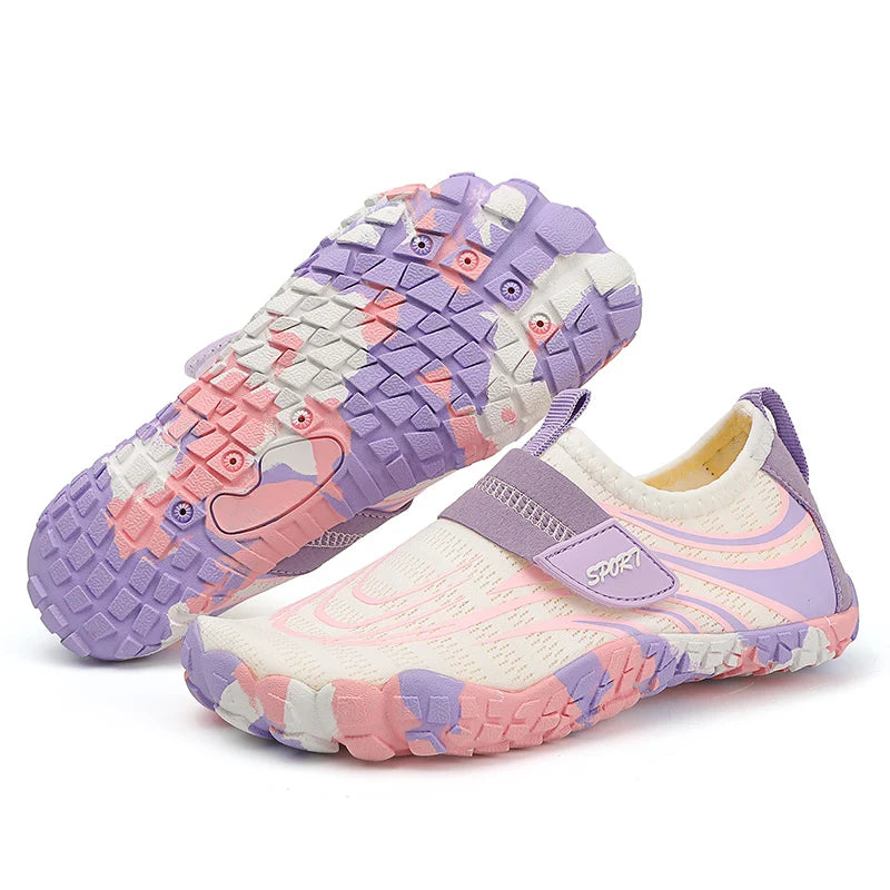 Summer Kids Beach Aqua Shoes Boys Girls Barefoot Water Shoes Indoor Children Quick-Dry Drainage Swim Sandals Surf Wading Sneaker
