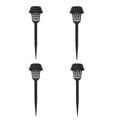 Solar powered mosquito killing lawn lamp, free of electricity and wiring, can be placed, plugged in, handheld, or floor standing