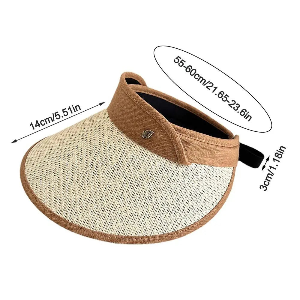 Summer Sun Hat Quick Drying Hat UV Protection Running Bicycle Empty Top Hat Men Women Hat Breathable Straw Hat