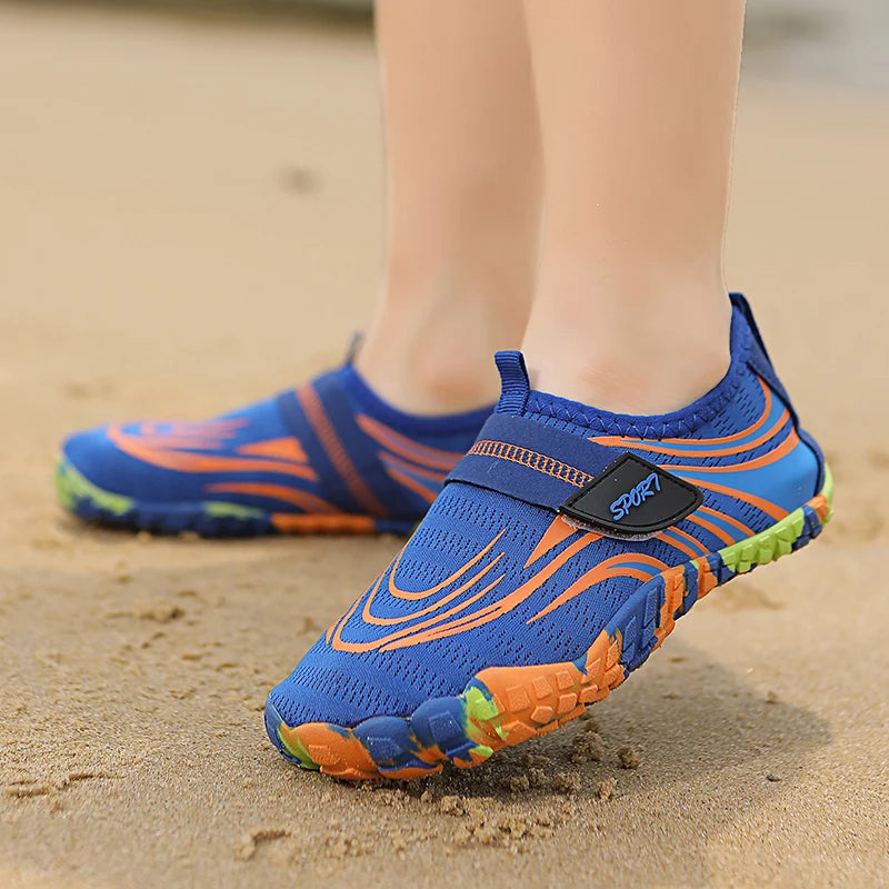 Summer Kids Beach Aqua Shoes Boys Girls Barefoot Water Shoes Indoor Children Quick-Dry Drainage Swim Sandals Surf Wading Sneaker