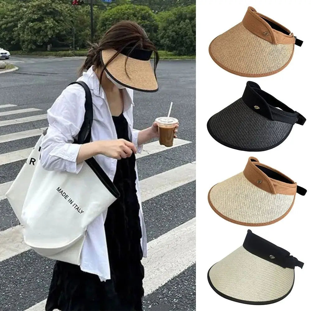 Summer Sun Hat Quick Drying Hat UV Protection Running Bicycle Empty Top Hat Men Women Hat Breathable Straw Hat