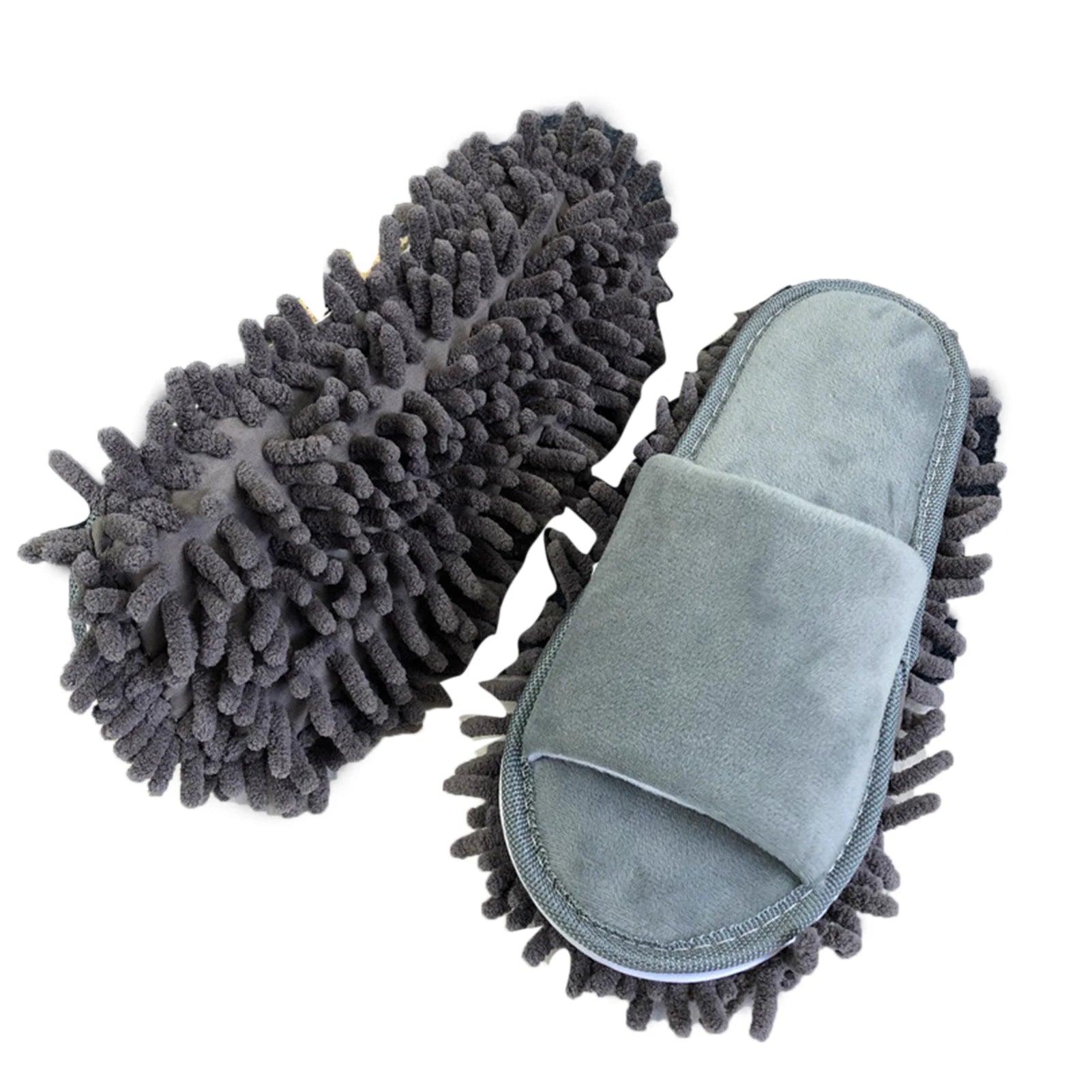 Floor Slippers Cleaning Slipper Floor Slippers Lazy Open Toed Mop Slipper Home Use Soft Pure Color Cleaning Slipper