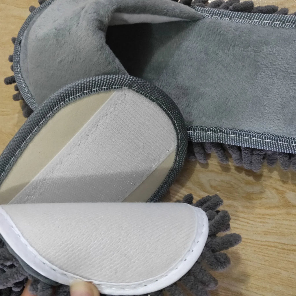 Floor Slippers Cleaning Slipper Floor Slippers Lazy Open Toed Mop Slipper Home Use Soft Pure Color Cleaning Slipper