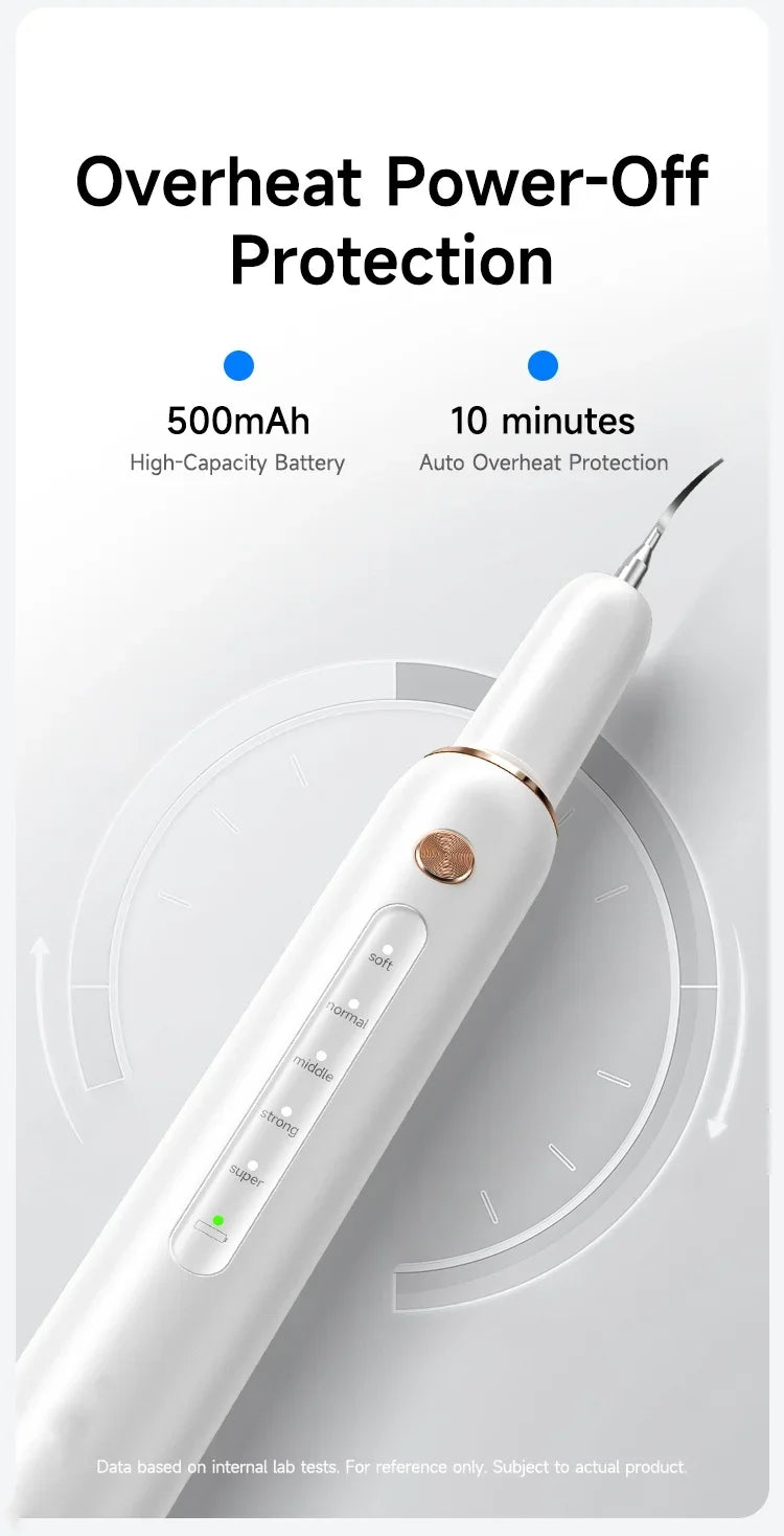 CURVY MOON T4 Electric Ultrasonic Tooth Cleaner Tartar Remover Tooth Stain Cleaning Tools Personal Teeth Whitening Home Care