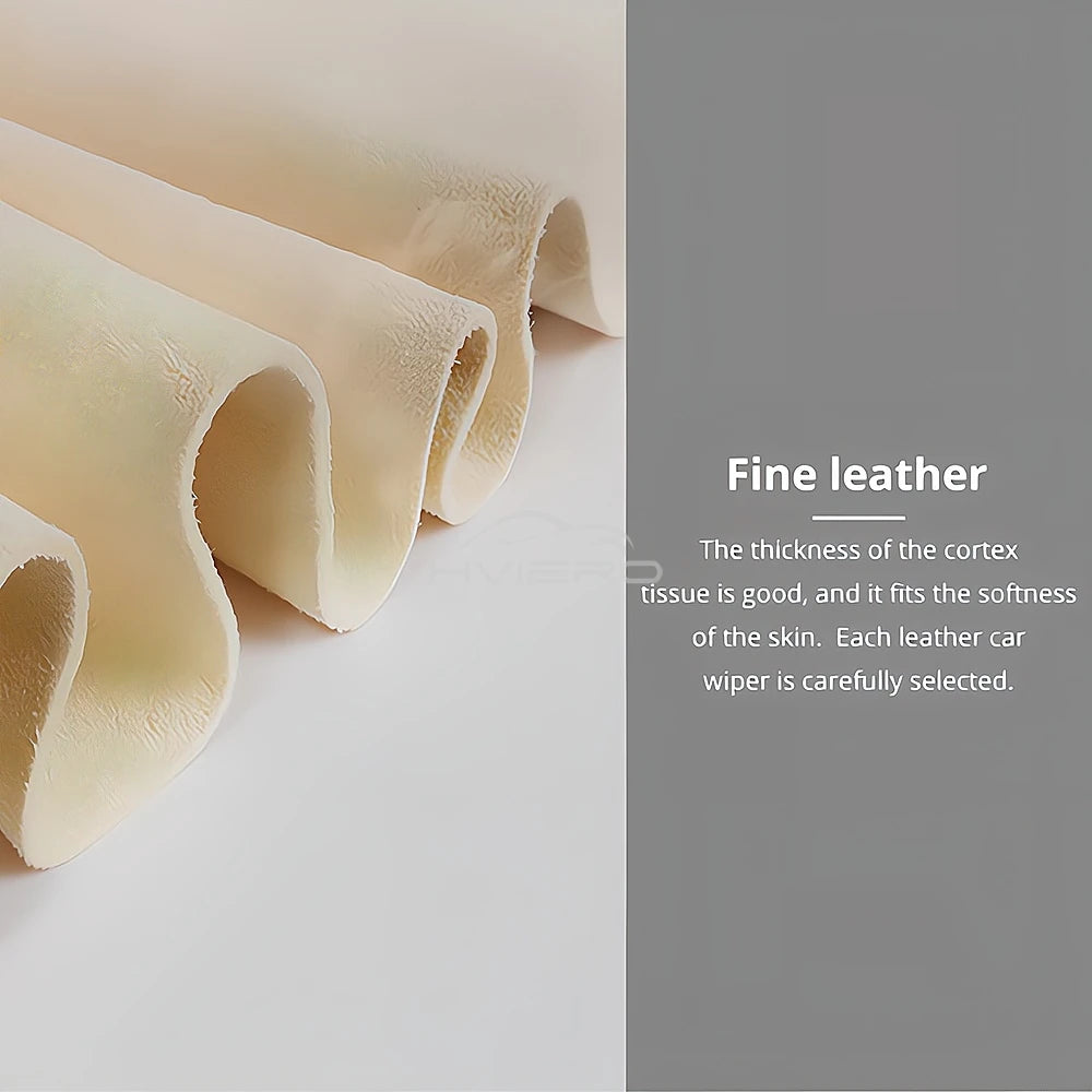 40X70cm Free Shape Cleaning Genuine Leather Cloth Car Auto Home Care Motorcycle Natural Drying Chamois Approx Water Absorption