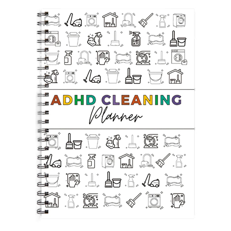 1 Functional Cleaning Plan and Checklist Spiral Notebook, a Must-Have Useful Cleaning Task Tracker, Designed for Managing Daily Household Cleaning Tasks, Suitable for All Seasons