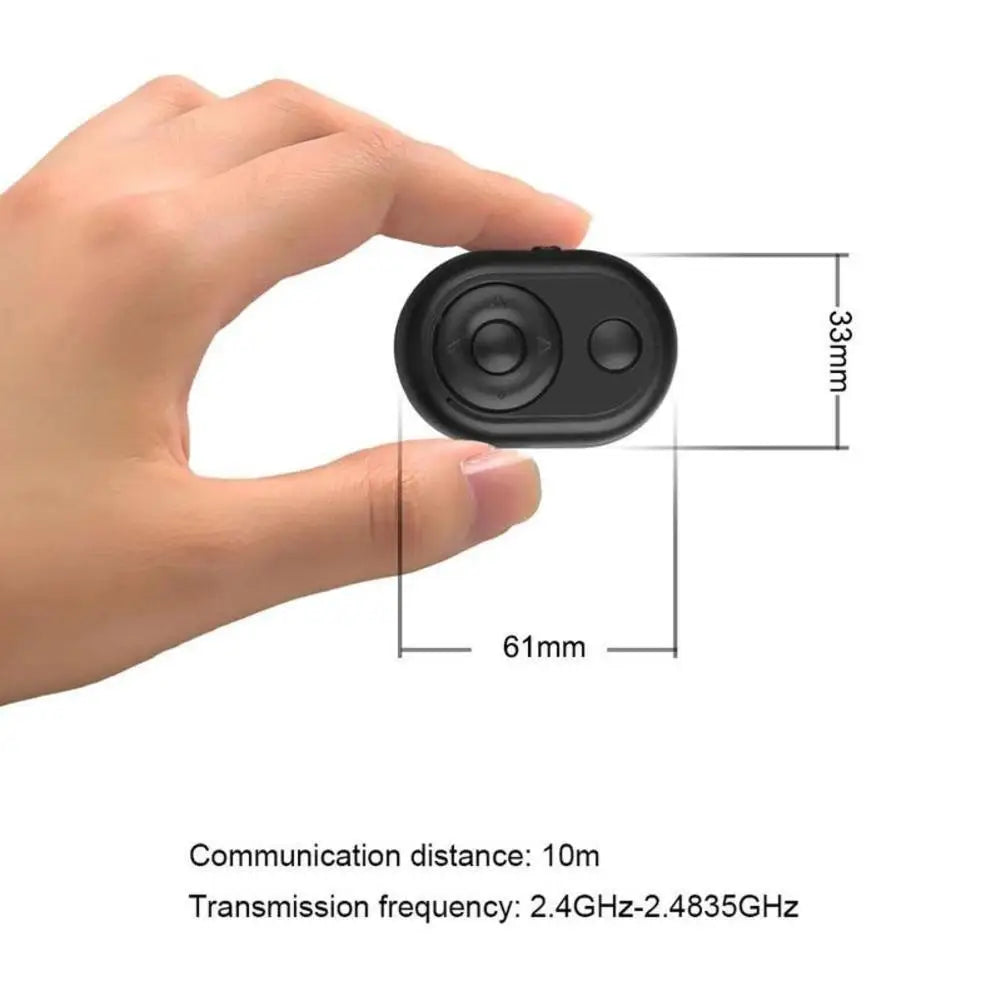 Remote Control Bluetooth Selfie Shutter for TikTok Auto-Swipe/Like/Page Turn with Magnetic Phone Clip Wireless Photo Timer