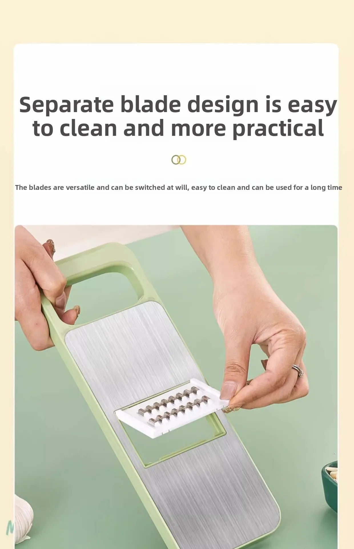 Kitchen Essentials Household Multi-functional Vegetable Cutter Shredder Stainless Steel Anti-cutting Hand Planer Slicer Slicer