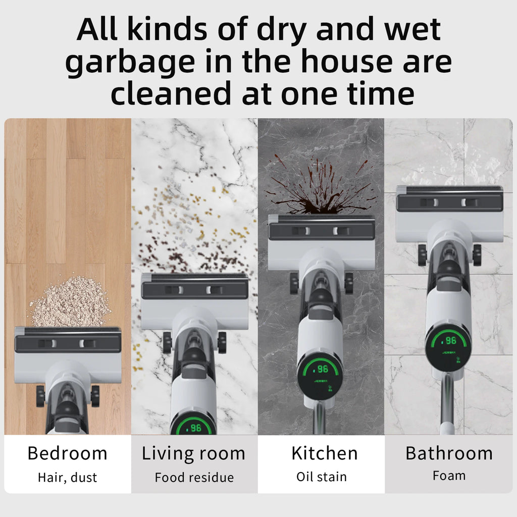 Household Vacuum Cleaner Portable Powerful Self Cleaning Dry Wet Cordless Handheld Vacuum Cleaner Floor Washer for  Home Clean